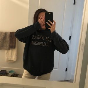 brandy melville navy blue sweatshirt